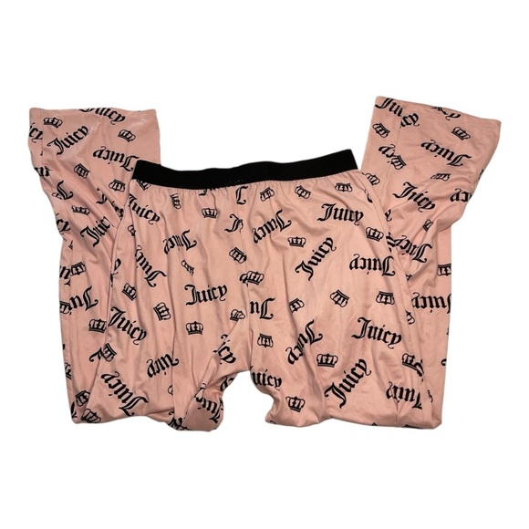 Juicy Couture Pink Logo Pajamas Pants Size Medium - Picture 3 of 4